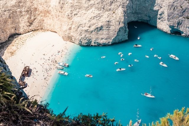 Photo of a beach on Zakynthos Island